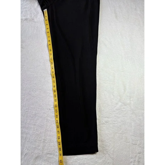 Susan Graver Women's Knit Wide Leg Black Pants A372467 Size M NWOT Stretch Waist - Picture 7 of 11